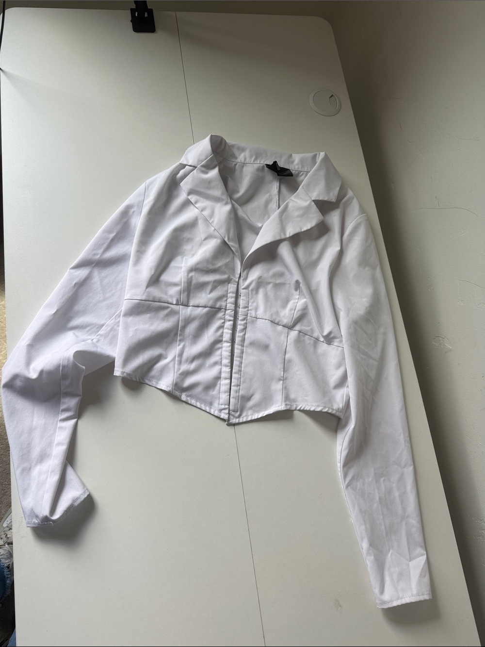 Windsor White Cropped Tailored Blazer